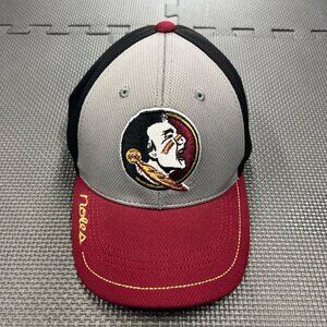 Florida State Seminoles FSU Embroidered Logo Adjustable Baseball Cap Red/Black/G